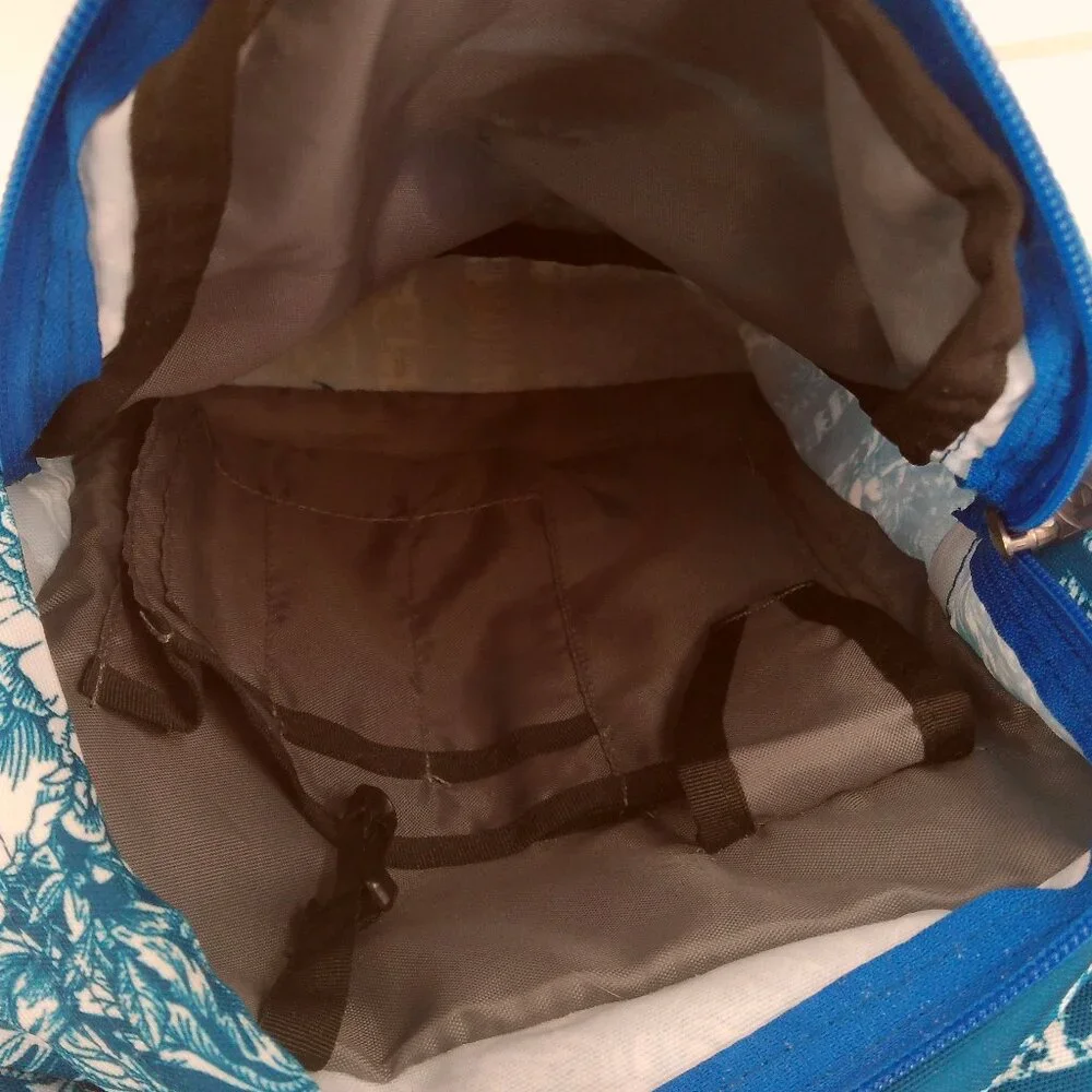 JANSPORT Superbreak Backpack Big Student Midnight Sky Floral Stripe Water Repel - Picture 12 of 15